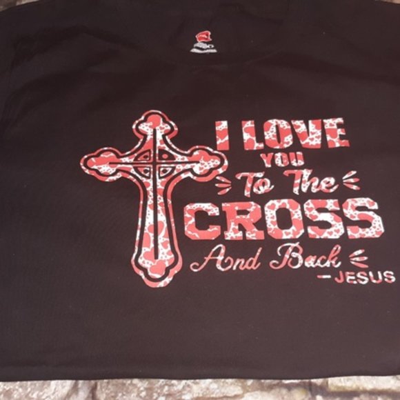 I love You To The Cross, Plus Sized Womens plus Sz - Picture 2 of 3